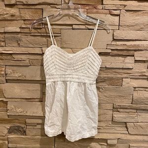 Billabong White Spaghetti Tank Top